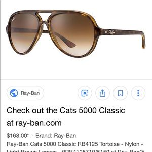 Ray- ban classic cats 5000